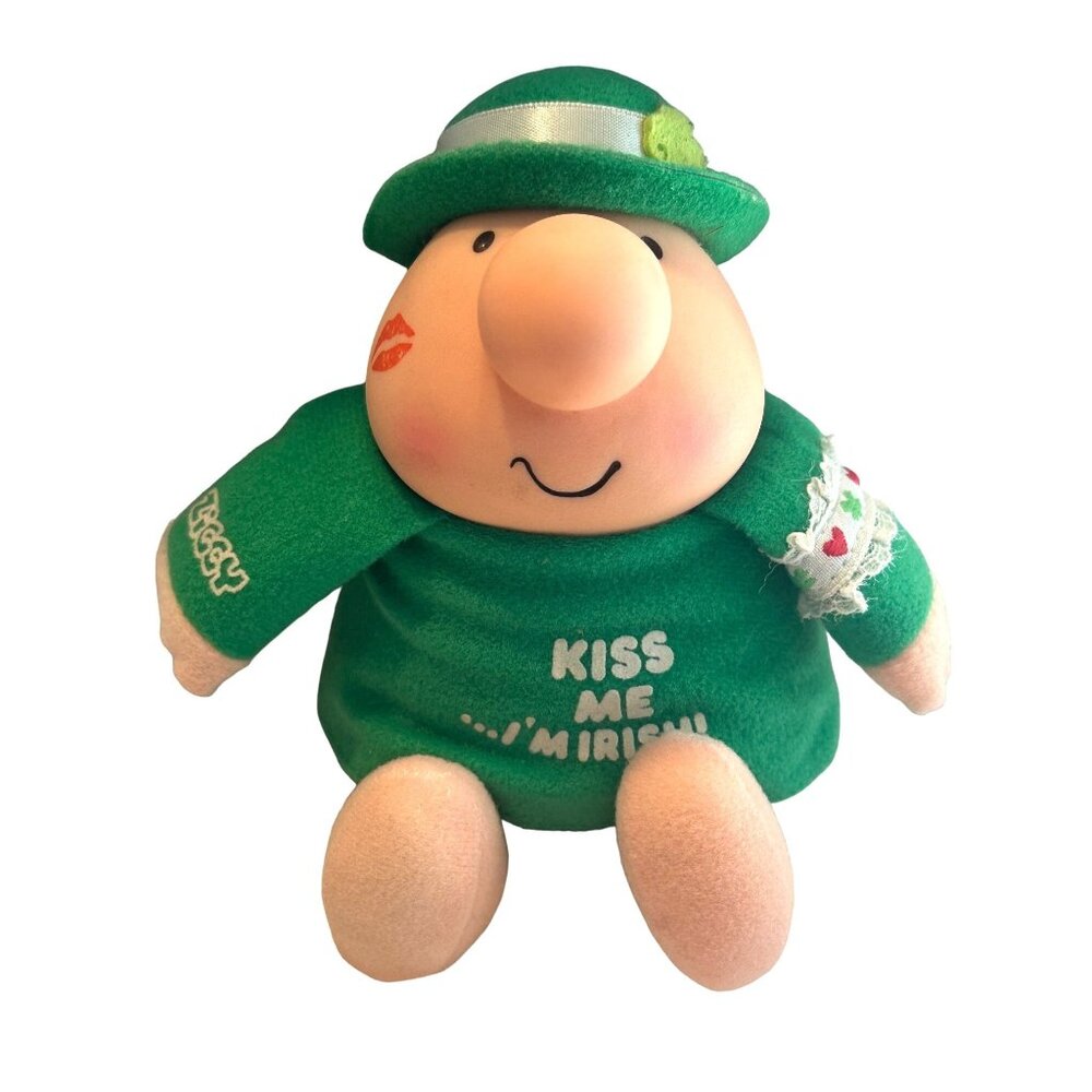 Vintage Ziggy Kiss‎ Me I'm Irish Plush Shelf Sitter Tom Wilson 1988 Collectable
